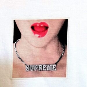 Supreme Necklace Tee Shirt - Crispy White Unisex T-Shirt Size Small